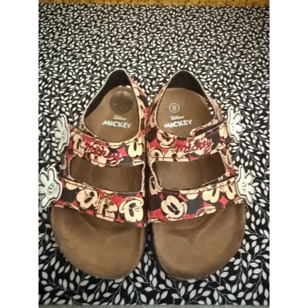 Girls Disney Branded Mickey slip on shoes size size 8 TODDLERS